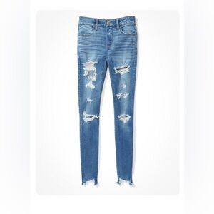 distressed American Eagle Outfitters Jeggings